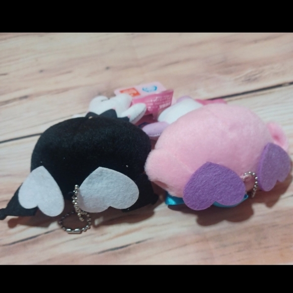 Sanrio X Honeyworks Rare My Melody Kuromi Plush Keychains W/Tags - Picture 6 of 10
